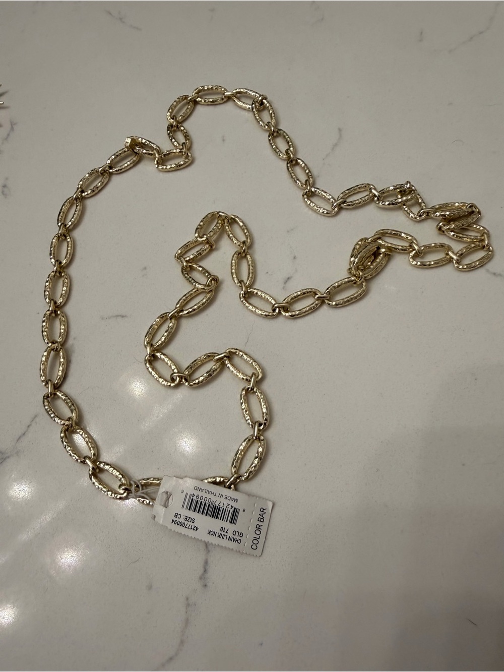 Kendra Scott Textured Gold Link Charm Necklace